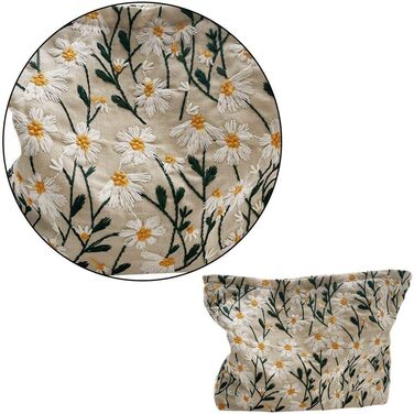 Дорожня косметичка Пасторальна квіткова косметичка Портативна туалетна сумка Універсальна маленька косметичка на блискавці для жін