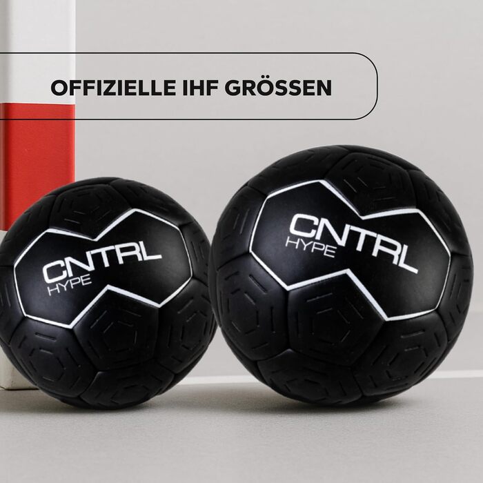 Гандбольний м&39яч CHAIZ CNTRL Hype Grip BLACK Тренувальний та змагальний м&39яч Розмір 2 та 3 Гандбольний м&39яч для жінок та чоловіків в комплекті чохол для м&39яча