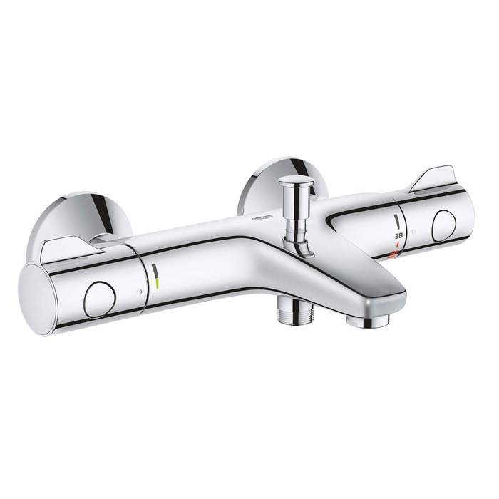 Змішувач для ванни Grohe Bau Cosmic 800 THM (вбудована частина), 1/2 F, сріблястий, з підключеннями, 34569000