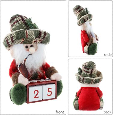 Плюшева іграшка гномик адвент-прикраса BUBEFSKD