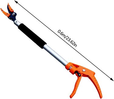 Садові ножиці Ardentity з довгою ручкою, довгий виліт, садові ножиці з довгою ручкою для гілок дерев, фруктових шпажок