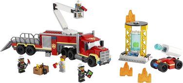 Конструктор LEGO 60282 City Mobile Fire Operations Center, іграшка пожежна машина