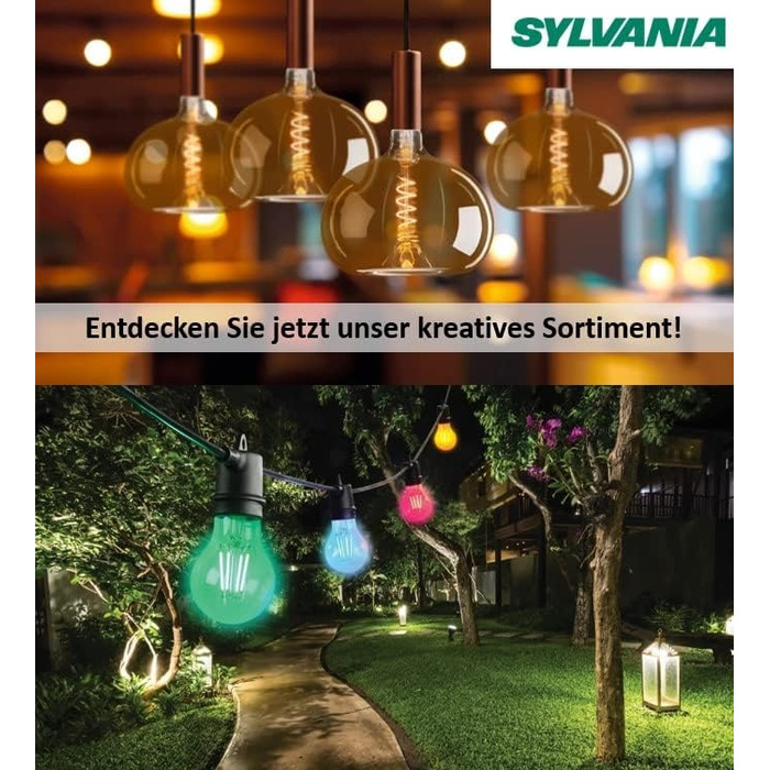 Зелена люмінесцентна лампа SYLVANIA T8, цоколь G13, 36 Вт/3140 люмен, термін служби 10000 год, лінійна форма, діаметр 26 мм, довжина 1200 мм, зелена лампа, регулювання яскравості, упаковка з