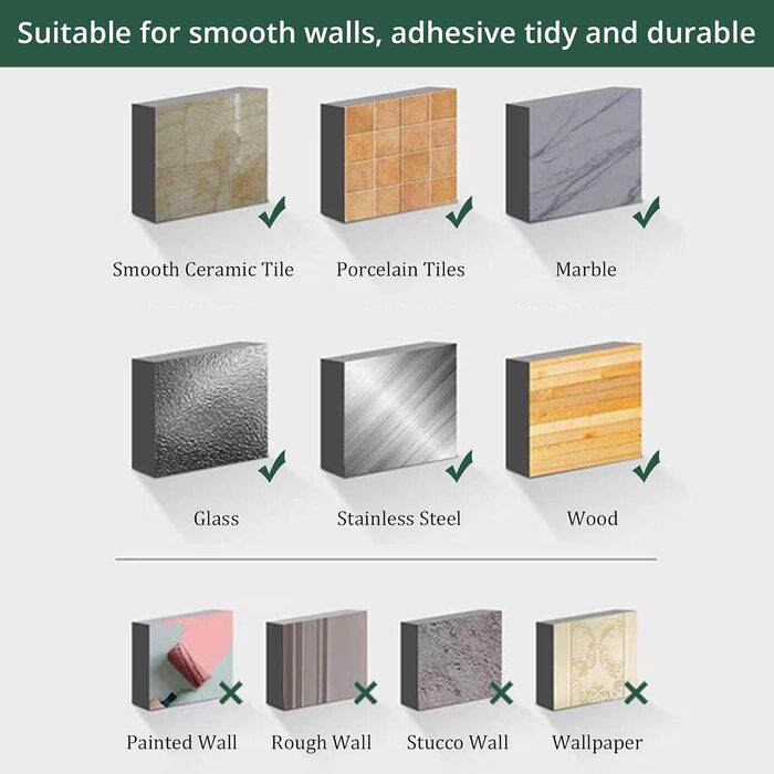 Рушникосушка JiGiU без свердління, набір 5-в-1 з нержавіючої сталі 40 см рушникосушка для ванної кімнати, 3 шт. гачок для рушників