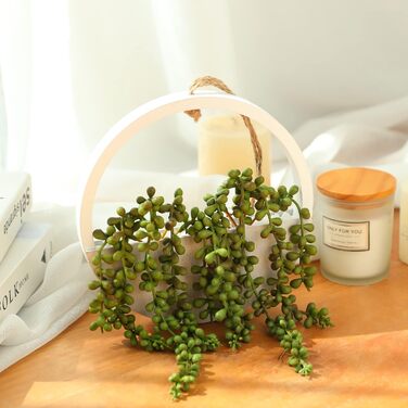 Підвісна рослина штучні рослини, сукуленти в горщику, 31 см, штучна рослинна прикраса для вітальні, їдальні, кухні, підвіконня, пр