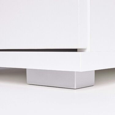 Білий комод, шафа для документів, 80,2 x 109,5 x 35 см, шафа для файлів, багатоцільова шафа, книжкова шафа, офісні меблі, комбінований, універсальна шафа, шафа для зберігання, офісні меблі