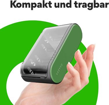 Універсальний зарядний пристрій GP ReCyko з USB, акумуляторний зарядний пристрій для всіх стандартних батарейок AA, AAA, C, D, 9V, міцна касетна конструкція