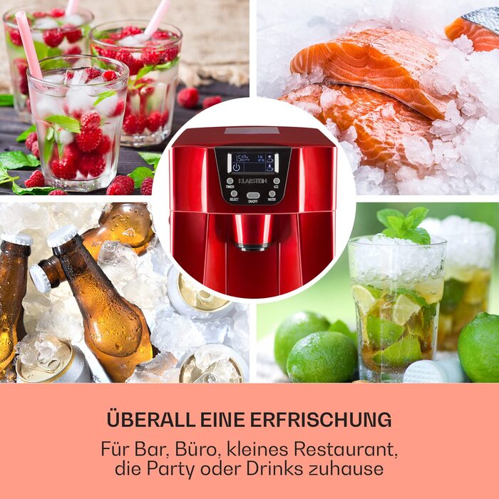 Л Ice Cube Machine & Dispenser для води на 12 кг великих кубиків і кубиків льоду, Fast Mini, Ice Cube Maker із сигналізацією, 2