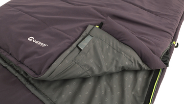 Спальний мішок Outwell Contour Reversible/+2°C Dark Purple Right (230372)