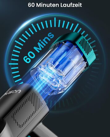 Акумуляторний пилосос, акумуляторний пилосос 550 Вт/45 тис. Па, час роботи 60 хв, самонесуча конструкція, акумуляторний пилосос з