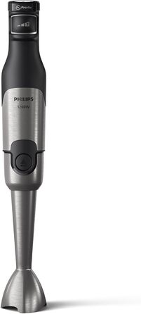 Ручний блендер Philips серії 5000 - потужність 1200 Вт. Технологія ProMix. Світлодіодний індикатор швидкості. Плавне регулювання швидкості. Компактна конструкція. Простота в догляді. Чорний (HR2681/00)