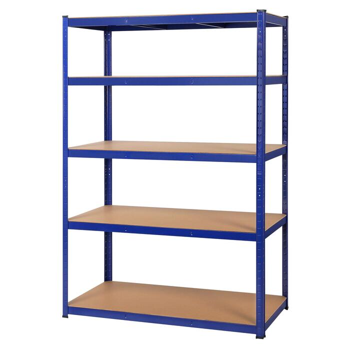 Полиця для зберігання Yaheetech 180 x 120 x 60 см, полиця для підвалу, безболтова полиця, полиця для майстерні, надміцна полиця, металева полиця, гаражна полиця, вантажопідйомність до 875 кг