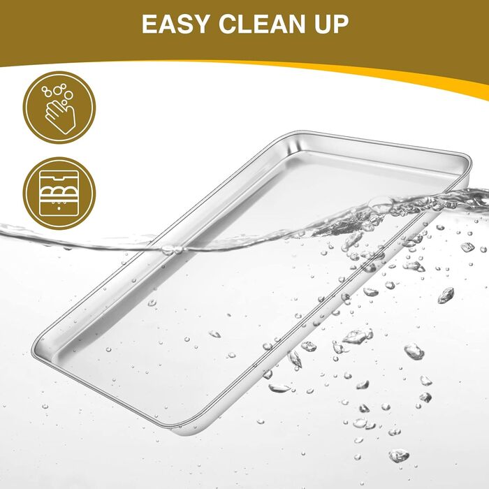 Деко для випікання Wildone з набором решіток (3 форми 3 решітки), форма для випічки з нержавіючої сталі з решіткою для охолодження