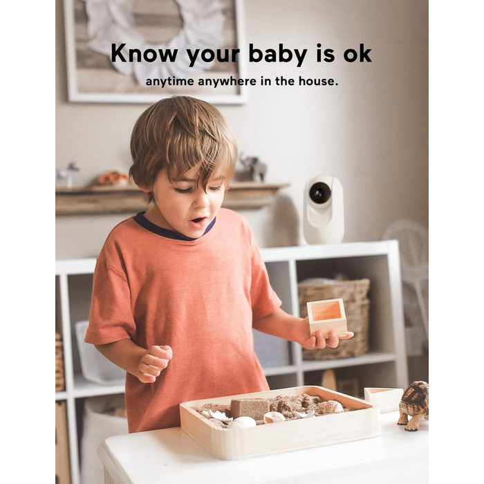 Монітор для дітей з камерою 5 дюймів, 1080P HD Video Монітор для дітей без Wi-Fi з камерою та аудіо Монітор для дітей 5000 мАг, ба