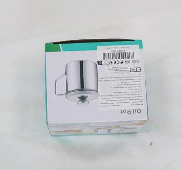 Контейнер для жиру Chihee Економія жиру для бекону з нержавіючої сталі з дрібним сітчастим ситечком 1,2 л Контейнер для олії з пилонепроникною кришкою Протиковзкий піддон для кухні для смаження Приготування їжі Зберігання жиру Масляне ситечко