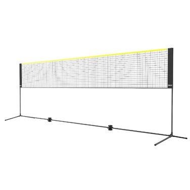 Бадмінтонна сітка VEVOR, регульована по висоті волейбольна сітка, складна сітка для піклболу 510 x 155 x 103 см, портативна, легко збирається тенісна сітка зі штангами, підставкою та сумкою для перенесення