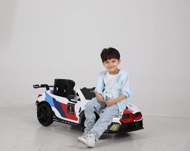 Іграшковий електромобіль BMW M8 GTE 12V з пультом дистанційного керування - Ліцензія - М'який старт - 5 км/год Електромобіль для д