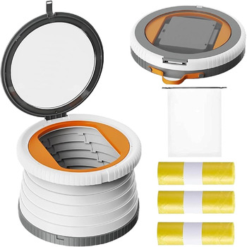 Дитяче сидіння для унітазу NAUXIU, складний горщик, складаний дитячий унітаз, вуличне сидіння для унітазу, дорожній горщик для діт