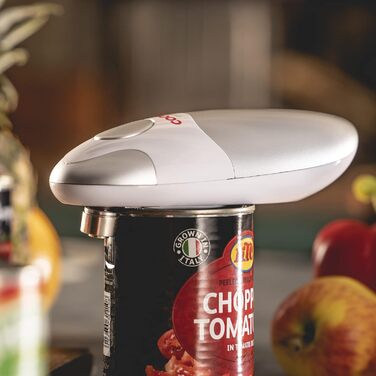 Електричний консервний ніж, автоматичний, бездротовий, консервний ніж для артритних рук від Cooks Professional сріблястий / білий