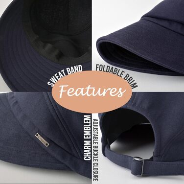 Жіночий сонцезахисний капелюх, кепка з сонцезахисним козирком - літній головний убір, шапка з отвором для коси, зимова кепка, один розмір, чорний