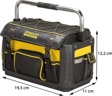 Футляр для інструментів Stanley FatMax (із захисним чохлом, 49 x 31 x 28 см, сумка з нейлону 600 ден, водонепроникний і ударостійкий, міцний футляр з багатьма внутрішніми кишенями) 1-79-213 1 Чорний / Жовтий