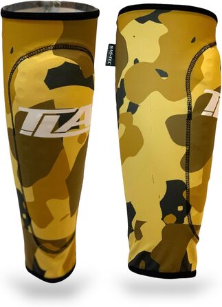 Захисні щитки для гомілок TLA Stop Shot Enduro MTB - Захисні щитки для гомілок MTB, сертифіковані SAS-Tec CE - Аксесуари та захист ніг та гомілок для даунхілу BMX, камуфляж / пісок