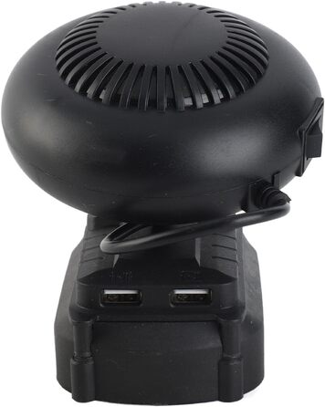 Портативний невеликий обігрівач, працює від батарейок для невеликих приміщень, 2 режими температури, обігрівач робочого місця, 170 Вт, 18 В, електричний вентилятор-обігрівач