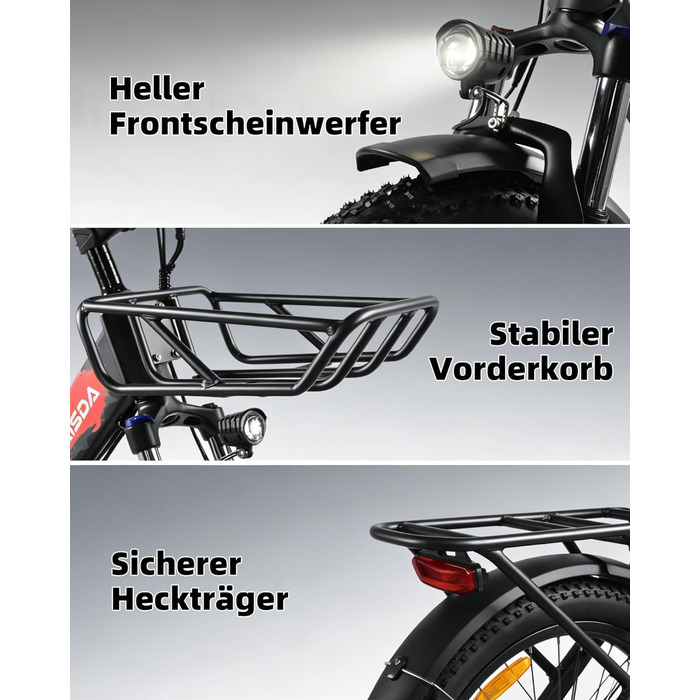 Дюймовий складаний електровелосипед для дорослих - подвійний акумулятор 36 В 20,8 Аг, 250 Вт 25 км/год, 7-швидкісний РК-дисплей, запас ходу 55-90 км, дискові гальма 180 мм, водонепроникність IPX переднє освітлення та задній багажник Yello, 20-