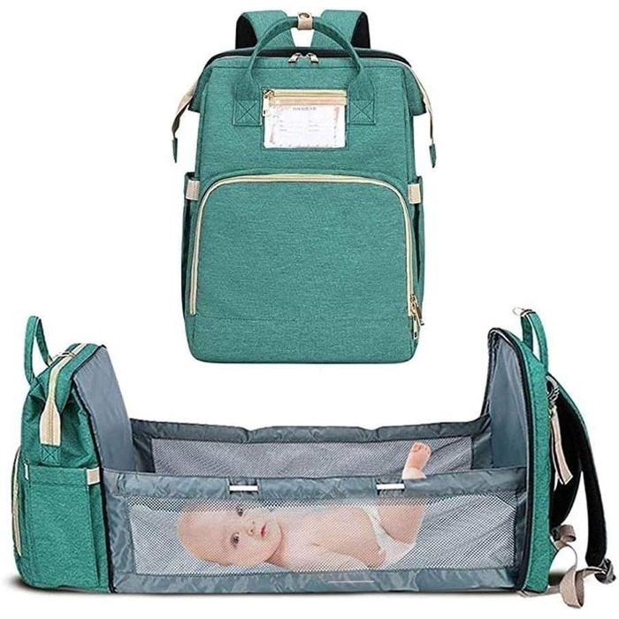 Портативна пеленальна сумка, 3 в 1 багатофункціональна сумка для дитячих підгузників конвертована багатофункціональна пеленальна с