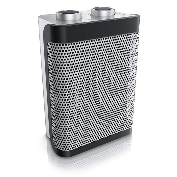 Енергозберігаючий, тихий електричний керамічний обігрівач - Електричний обігрівач з 2 режимами нагріву - Захист від перегріву - Термостат - Ванна кімната, спальня, вітальня - Безпека GS