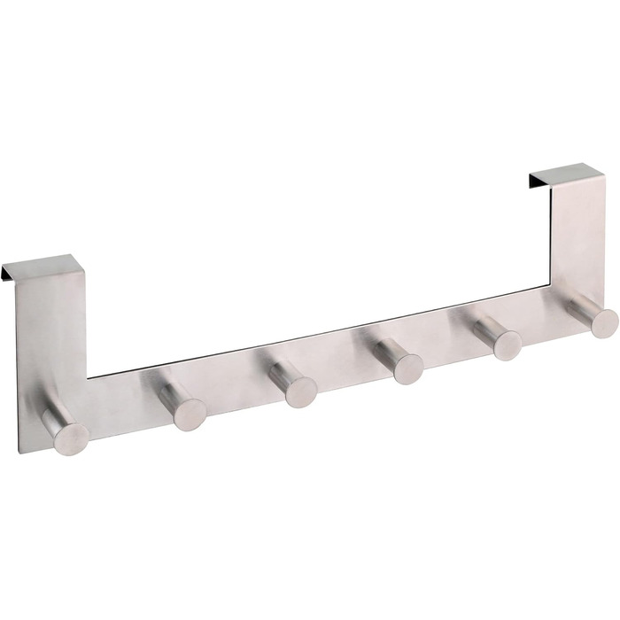 Вішалка для одягу axentia дверна з 6 гачками, вішалка для дверей без свердління, дверний гачок для кухні, ванної кімнати, вітальні