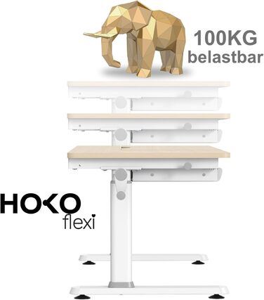 Дитячий стіл з ручним регулюванням висоти, похилою підставкою, регульованою стільницею та підставкою для книг (CELIN та ALVO), стіл під дерево підставка для книг