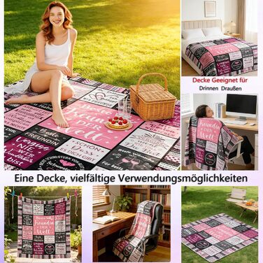 Подарунки для дівчини, м&39які ковдри, подарунки для найкращої подруги, подарунок на день народження дівчини, подарунки для жінок, дівчини, сестри на Різдво, день народження, ковдра-обіймач (Рожевий B, 200x150 см), подарунки для дівчини 150x200 см