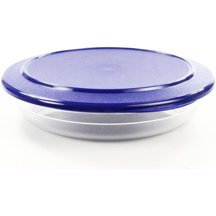 Сервірувальна миска TUPPERWARE Table Pearl 1.3 л, середня, синя, плоска, без обідків