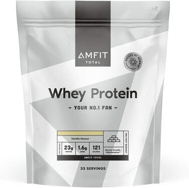 Протеїновий порошок Amfit Nutrition Whey, Ваніль, 1 кг