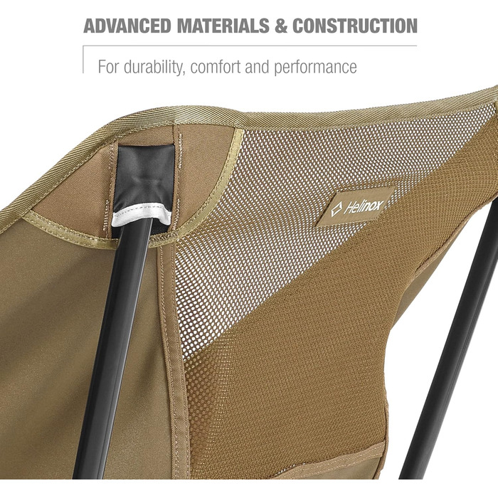 Крісло для кафе Helinox Портативне крісло для кафе для кемпінгу та пікніків (койотовий коричневий)