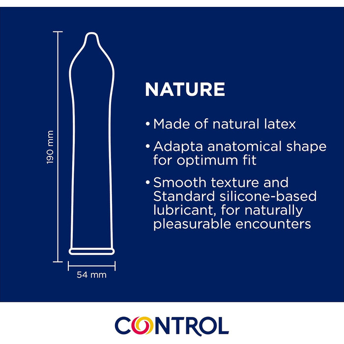 Еластичні презервативи з натурального латексу CONTROL NATURE - 144 шт.