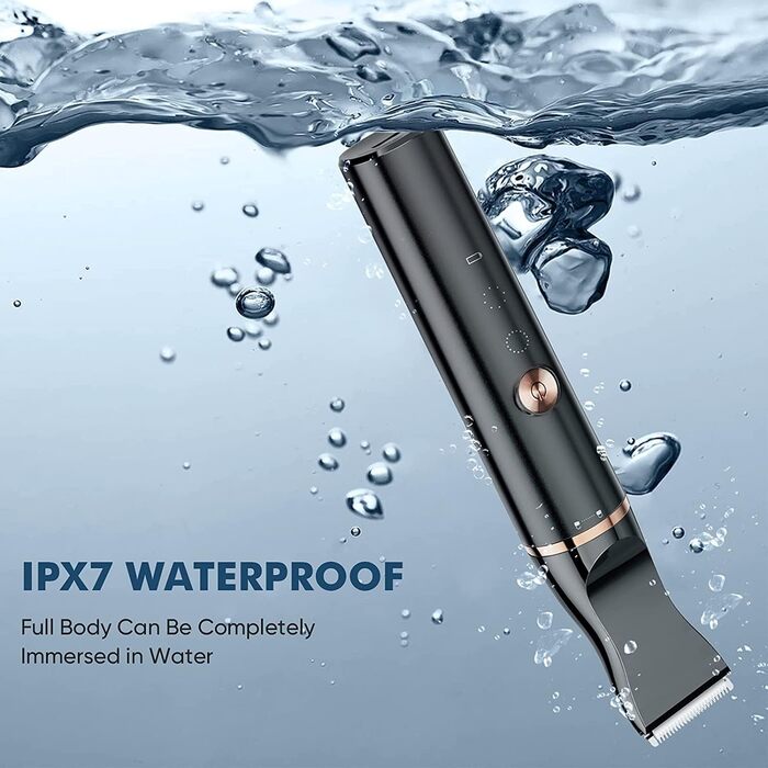 Тример для лап oneisall для собак з 2 головками лез, Paw Trim Pro dr Paws IPX7 Водонепроникний тример для лап собак Тиха машинка для стрижки собак-кішок для лап, очей, вух, обличчя, тіла