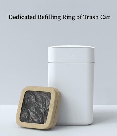 Офіційні змінні кільця TOWNEW T1/T1S/T Air X/T Air Lite для смарт-баків для кухні, міцні сміттєві пакети для електричних автоматичних сміттєвих баків, 6 змінних кілець, до 150 сміттєвих пакетів