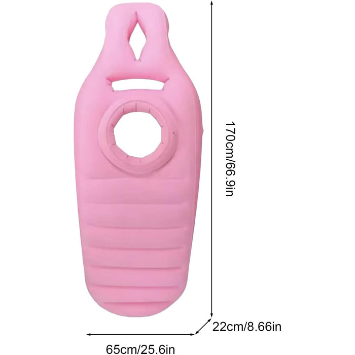 Плаваючий надувний шар для басейну Плаваючий шар для вагітних з отвором для живота розслабляючий пляжний шезлонг для вагітних, товсте ПВХ-покриття, протиковзкий плавучий шар для засмаги з отвором для живота для жінок, для заднього двору