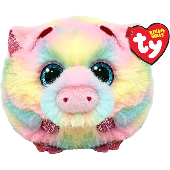 М'яка іграшка-порося Пікассо Beanie Baby, 7 см - плюшевий бебі-бін, що стискається, колекційна м'яка іграшка 8 x 7 x 7 см ()