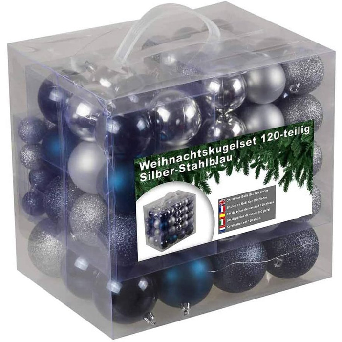 Набір із 120 різдвяних кульок bonsport