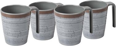 Чашка Bo-Camp Halo, 400 мл, набір з 4 шт., сорт