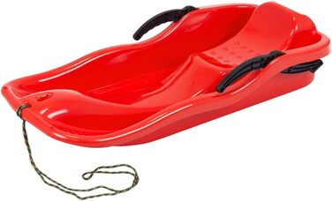 Невідомий Боб Санки Санки Snow Glider Гальма Гальма Санки пластикові Тягнучий трос 3 кольори (Червоний)