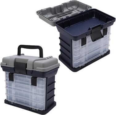 Шаровий контейнер для рибальських снастей, велика місткість 4-шарового контейнера з ручкою для глибоководної риболовлі та риболовлі з човна, 4-