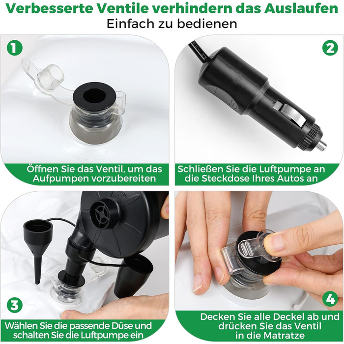 Автомобільний матрац COSTWAY, 190 x 130 см, надувний матрац для позашляховиків, двосторонній, надувний матрац з повітряним насосом та сумкою для перенесення, автомобільний матрац для багажника, кемпінгу, подорожей, активного відпочинку на природі (бежевий