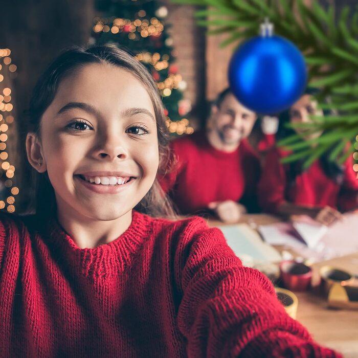 Сині пластикові різдвяні кульки набір із 100 шт Relaxdays