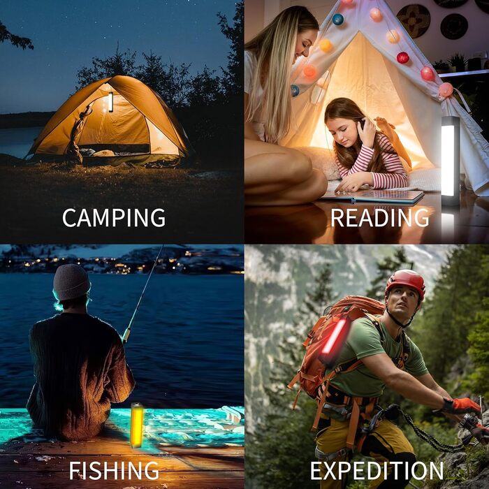 Сонячний кемпінговий ліхтар Phonar, портативний надяскравий світлодіодний ліхтарик, час роботи 6-8 годин, зарядний пристрій USB-C, електронний ліхтар для використання на свіжому повітрі, походів та читання