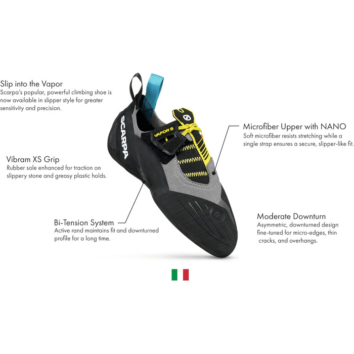 Взуття для скелелазіння Scarpa Vapor S 41.5 EU димчасто-жовте