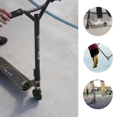 Самокат SportPlus Stunt / Freestyle Scooter Pro, рама з анодованого алюмінію, кулькові підшипники ABEC 9, 4-кратний болтовий затис